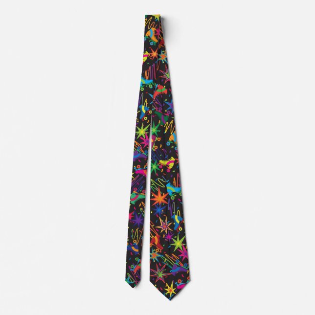 Retro Roller Rink Tie (Back)