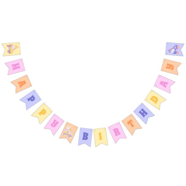 Retro Roller Skate Bunting (All)