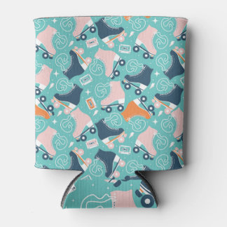 Retro Roller Skates: Vintage Cassette Can Cooler