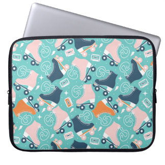 Retro Roller Skates: Vintage Cassette Laptop Sleeve