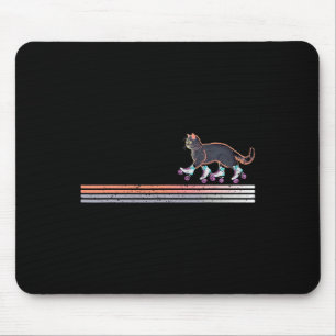 Retro Roller Skating Cats Der Kamala Harris For Pr Mouse Pad