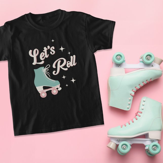 Retro Roller Skating Girls Birthday Party T-Shirt (Creator Uploaded)