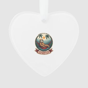 Retro Roller Sloth Vintage Skating Vector Art Ornament