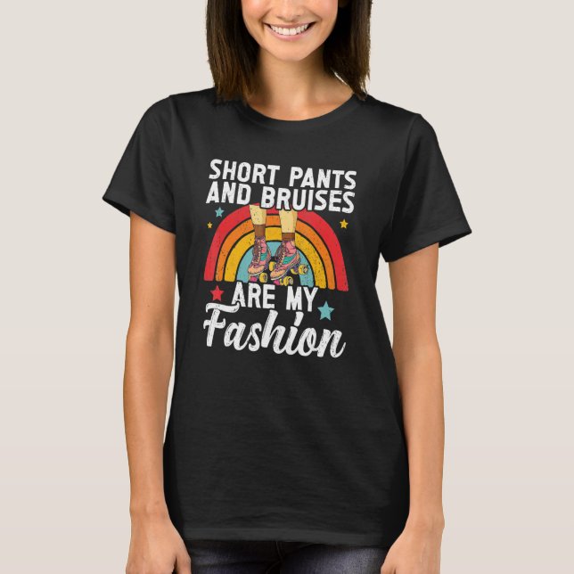 Retro Rollerskates 80's Derby Roller Skating for T T-Shirt (Front)