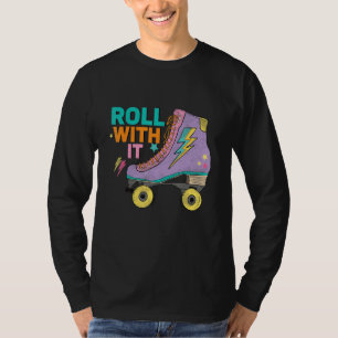 Retro Rollerskates 80's Derby Roller Skating for T T-Shirt
