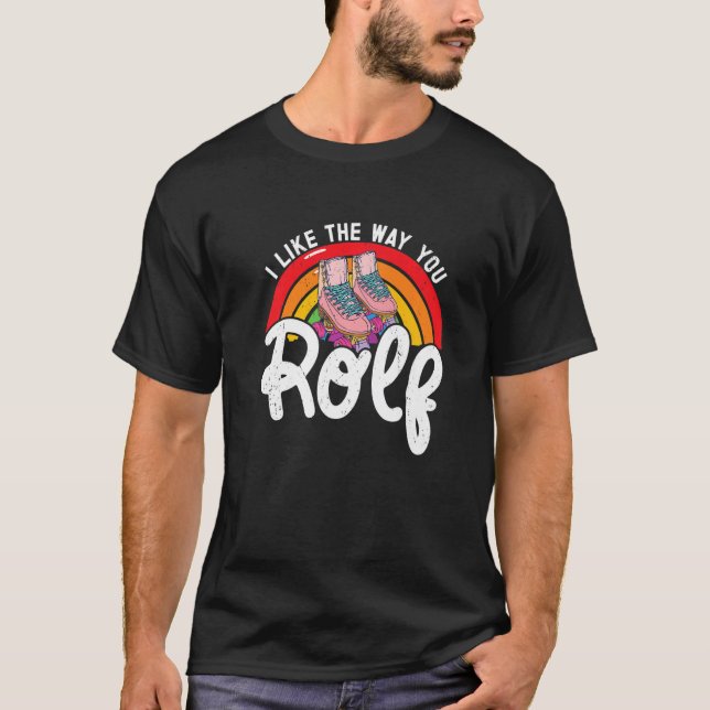 Retro Rollerskates 80's Derby Roller Skating for T T-Shirt (Front)