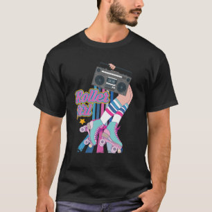 Retro Rollerskates Funny 80'S Roller Disco Skating T-Shirt