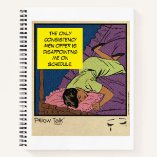 Retro Romance Vintage Comic: Pillow Talk Design Notebook