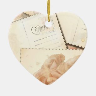 Retro romantic background, ornament
