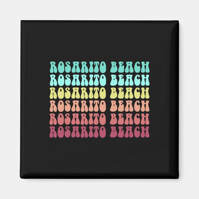 Retro rosarito beach bff trip summer surfing magnet (Front)