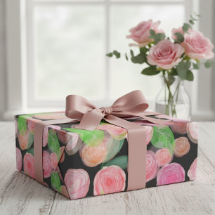 Retro Rose Wrapping Paper Sheets