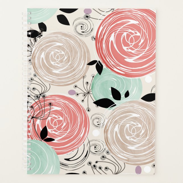 Retro, roses planner (Front)