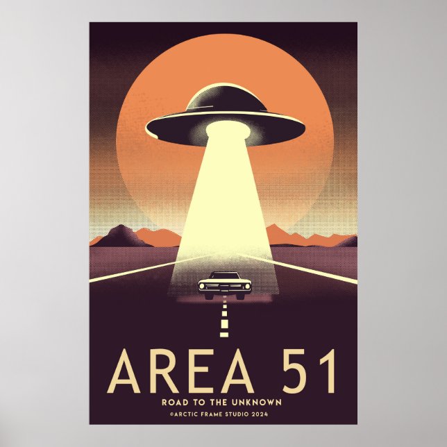 Retro roswel area 51 poster (Front)