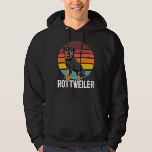Retro Rottweiler Dog Hoodie