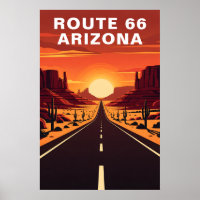 Retro Route 66 Arizona Desert Travel