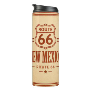 Retro Route 66 New Mexico Highway Adventure Thermal Tumbler