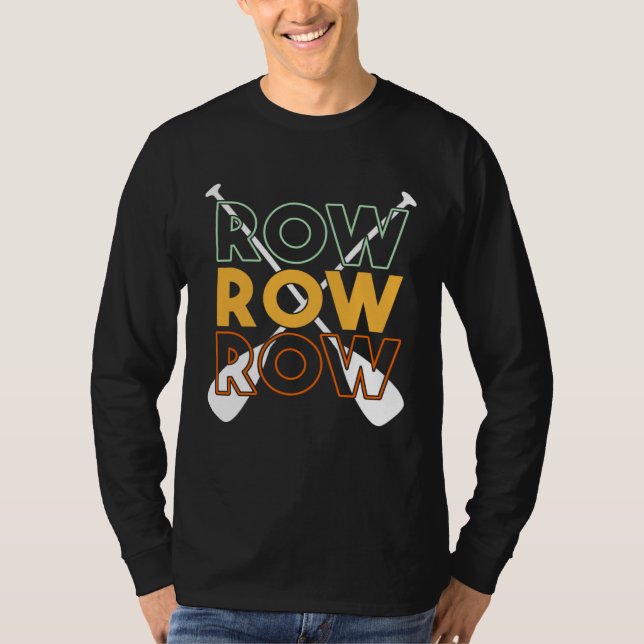 Retro Rowing Boating  Row Boat Rower Expert Graphi T-Shirt (Front)