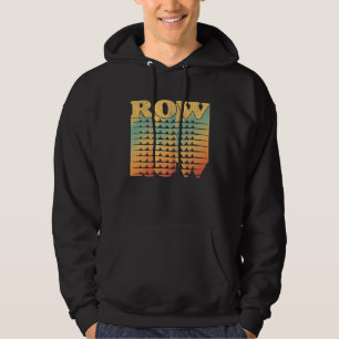 Retro Rowing for Row Crew Rower College Teams Prem Hoodie