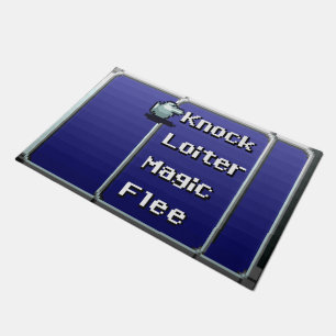 Retro RPG Menu Door Mat 24" x 36" (16-bit)