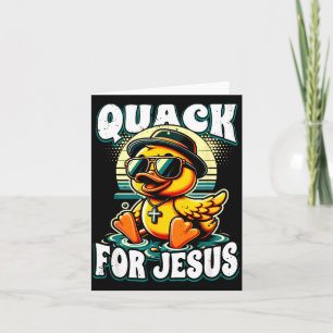 Retro Rubber Duck Christian Rubber Ducky Quacks Fo Card