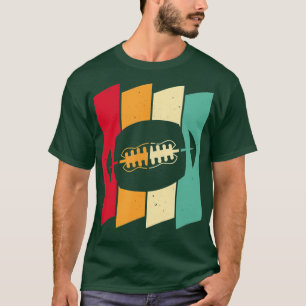 Retro Rugby Ball Vintage Style Rugby Player T-Shirt