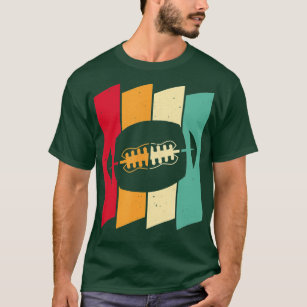 Retro Rugby Ball  Vintage Style Rugby Player  T-Shirt