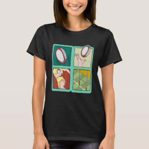 Retro Rugby Player Tackle Vintage Rugby Coach T-Shirt