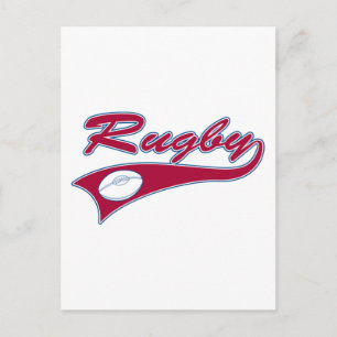 Retro Rugby Postcard