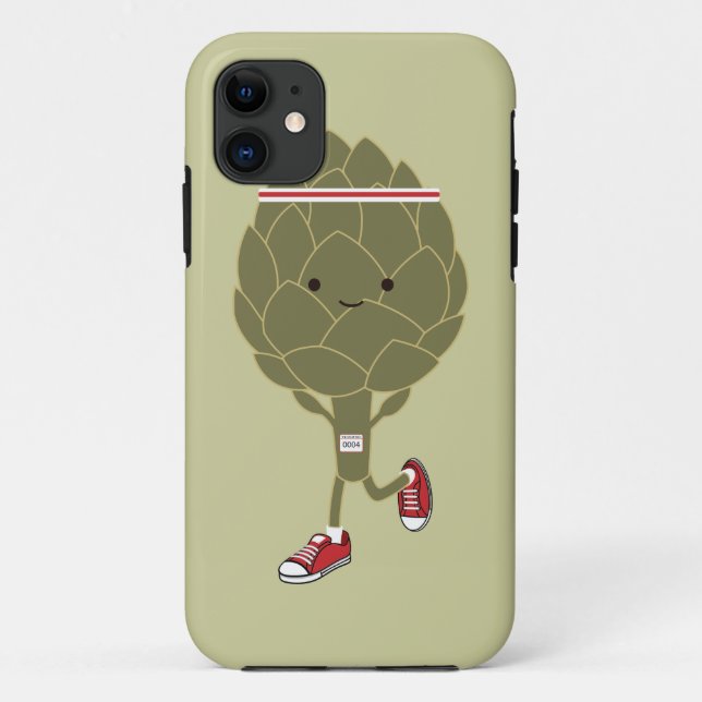 Retro Running Artichoke Case-Mate iPhone Case (Back)