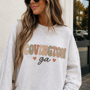 Retro Rustic Covington Georgia Sweatshirt