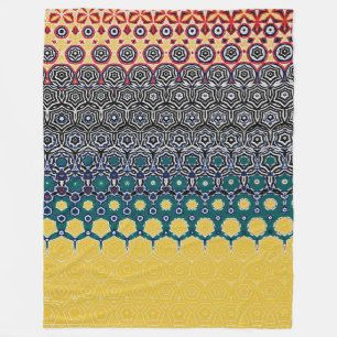 Retro Rustic Fleece Blanket