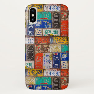 retro rusty license plates Case-Mate iPhone case