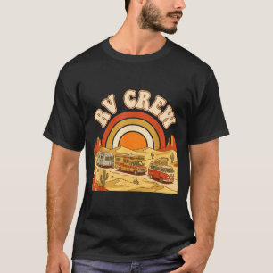 Retro rv crew family camping road trip adventure T-Shirt