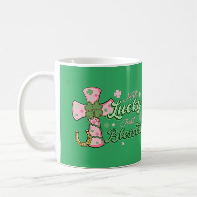Retro S. Patrick day  T-Shirt Coffee Mug (Left)