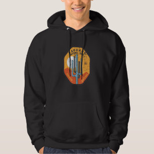 Retro Saguaro National Park Tucson AZ Large Cactus Hoodie