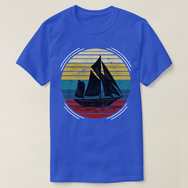Retro Sailing T-Shirt (Design Front)