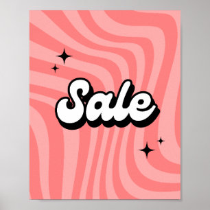 Retro Sale Sign, Boutique Retail Sale Poster