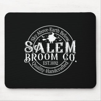 Retro Salem Broom Company Est 1692 Massachusetts H Mouse Pad