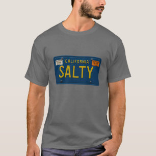 Retro Salty 1969 California License Plate Graphic T-Shirt