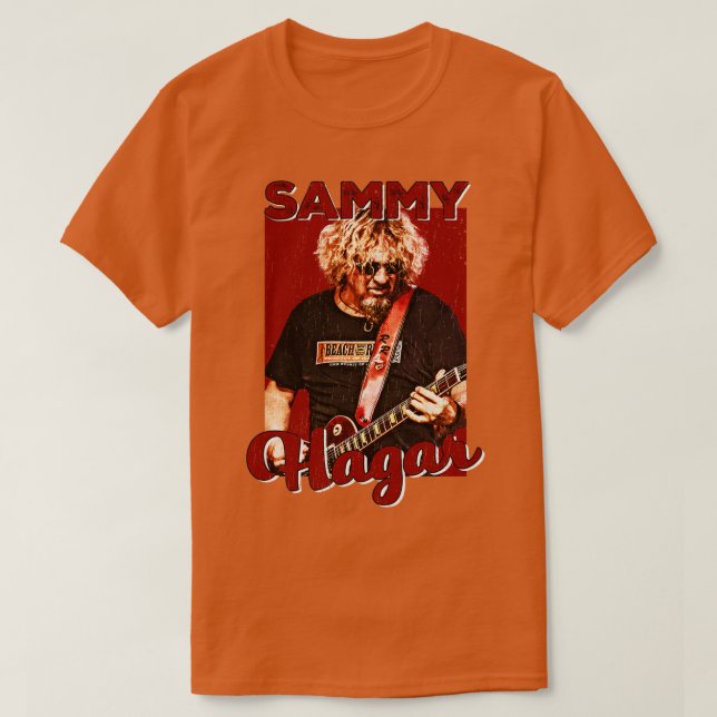 Retro Sammy Hagar Grunge TShirt (Design Front)