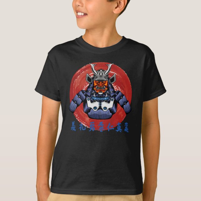 Retro Samurai Armour- Perfect Samurai Design T-Shirt (Front)