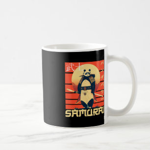 Retro Samurai Panda Coffee Mug