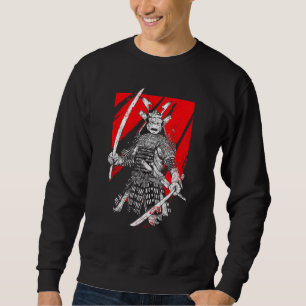 Retro Samurai Warrior Sword Japanese Ninja Sweatshirt