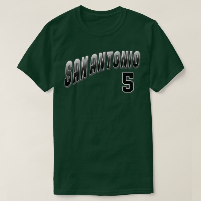 Retro San Antonio Number 3 T-Shirt (Design Front)