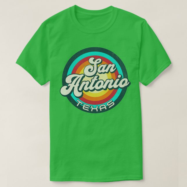 Retro San Antonio Texas 2 T-Shirt (Design Front)