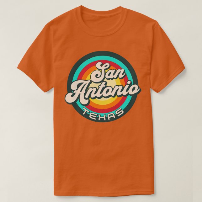 Retro San Antonio Texas 3 T-Shirt (Design Front)