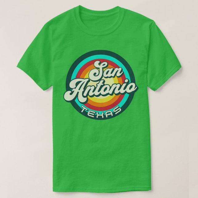 Retro San Antonio Texas 4 T-Shirt (Design Front)