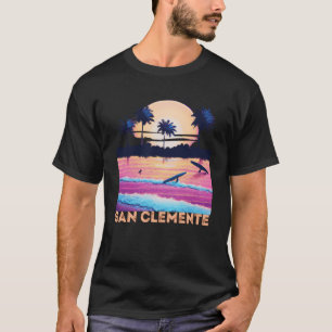 Retro San Clemente California Souvenir Surf T-Shirt