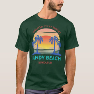 Retro Sandy Beach Cherish Every Sunset T-Shirt
