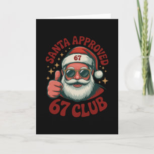 Retro Santa Approved 67 - Clic Christmas 67 Meme Card